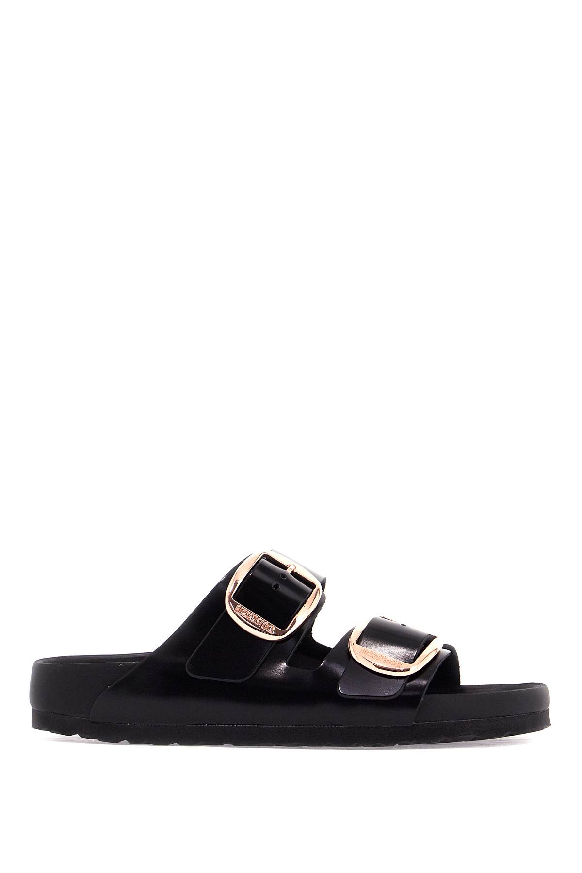 Birkenstock Black Leather Arizona Slippers