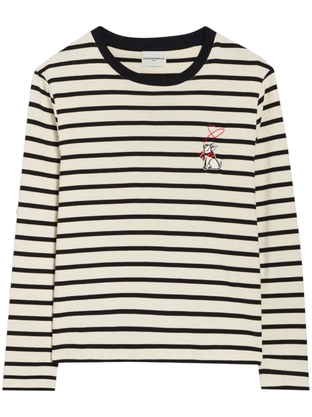 Claudie Pierlot Jean Toto Breton 水手T恤 - 白色