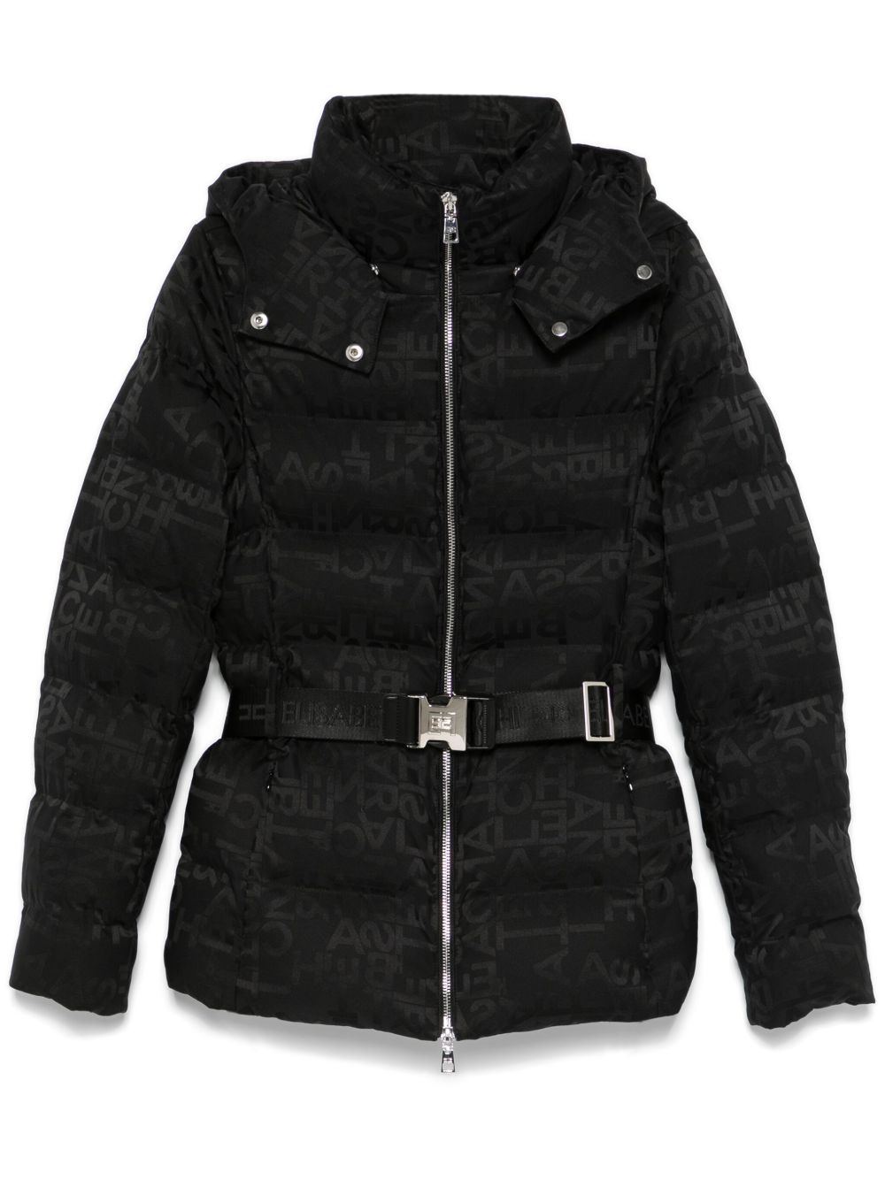 Elisabetta Franchi logo提花夹克 - 黑色