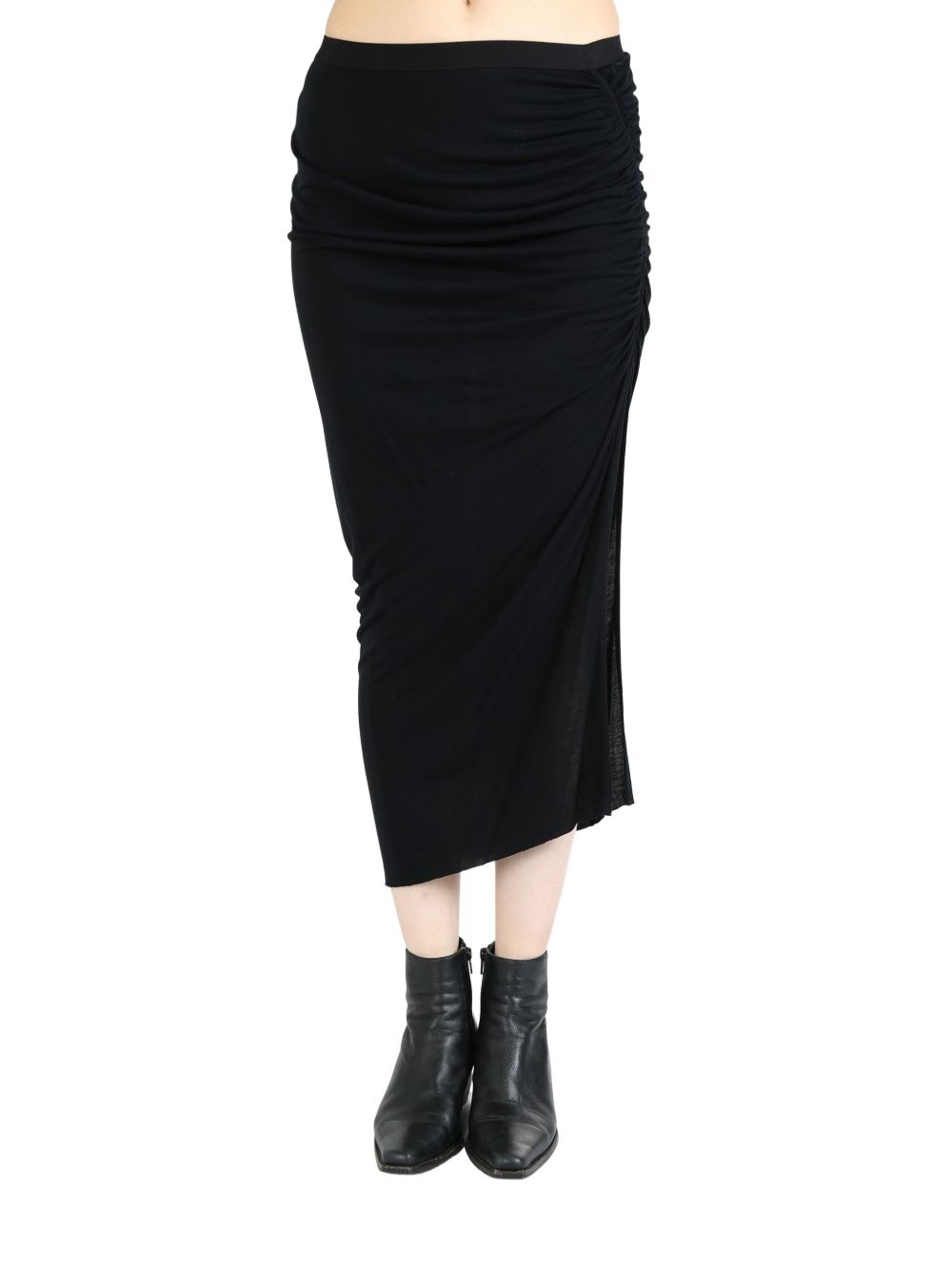 Rick Owens Lilies Svita midi skirt - 黑色