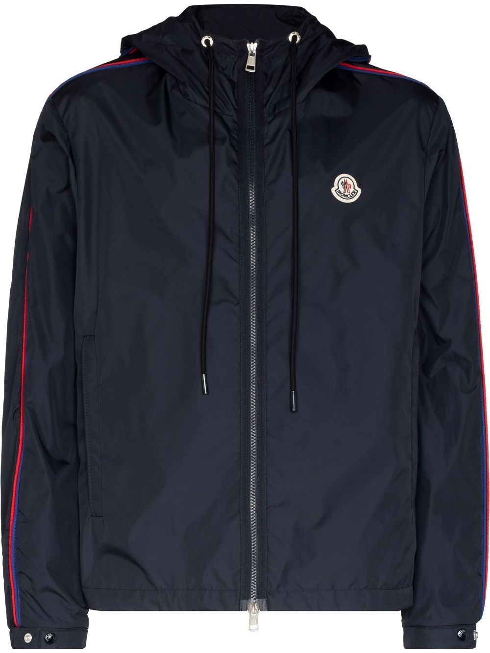 Moncler 盟可睐 Hattab 标贴连帽雨衣夹克 - 蓝色