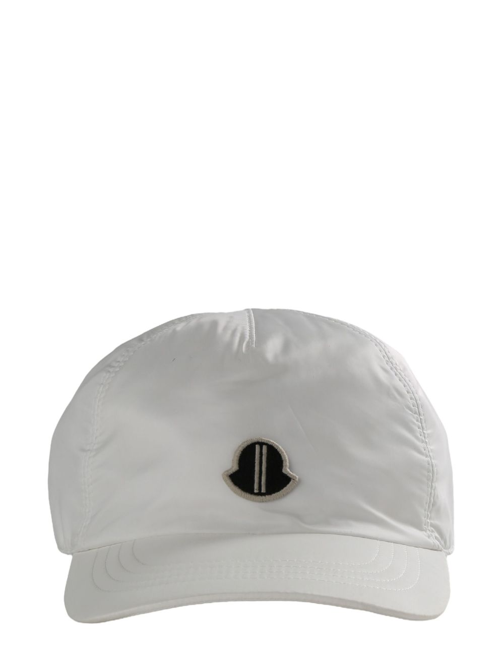 Moncler + Rick Owens logo-appliqué cap - 白色