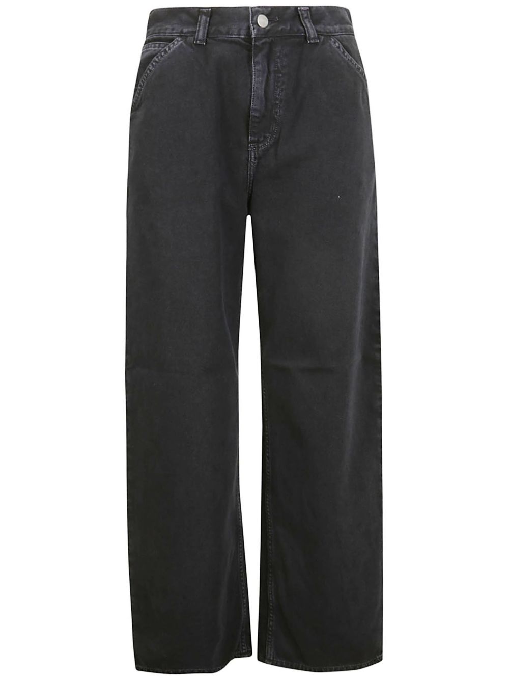 Carhartt WIP 中腰直筒牛仔裤 - 黑色