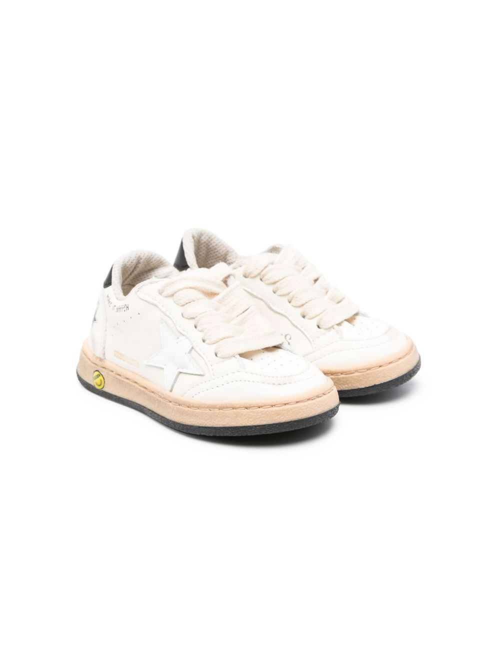 Golden Goose Kids Ball Star 运动鞋 - 白色