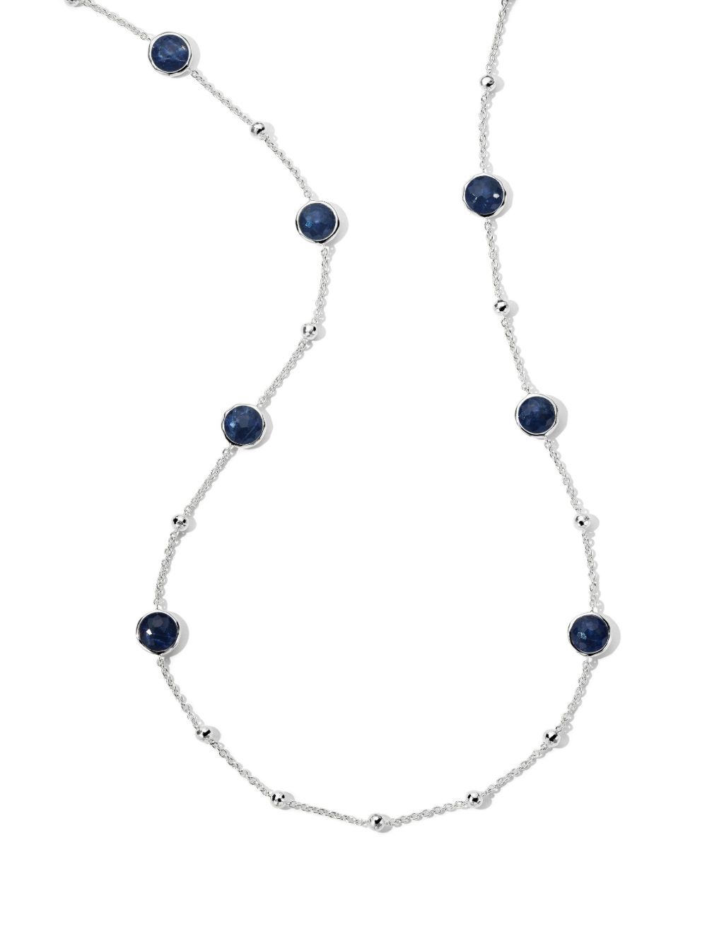 IPPOLITA Ball and Stone 纯银方钠石项链 - 银色