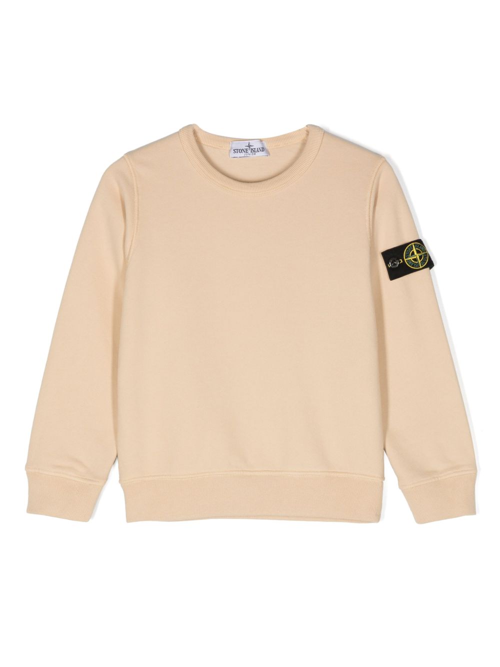 Stone Island Junior 罗盘徽章棉卫衣 - 中性色