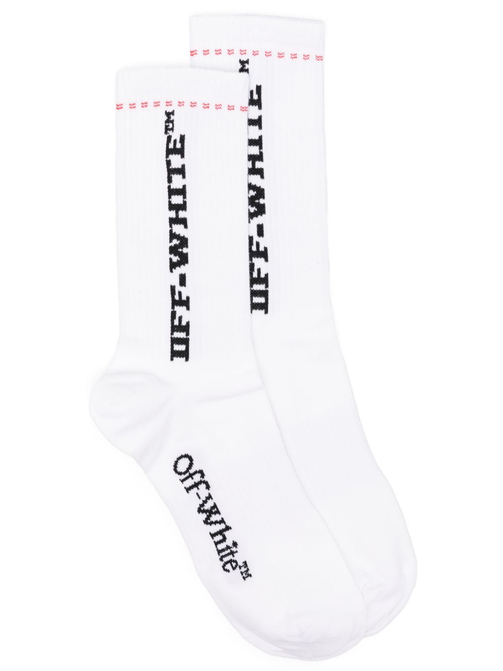 Off-White Industrial 中号针织袜 - 白色