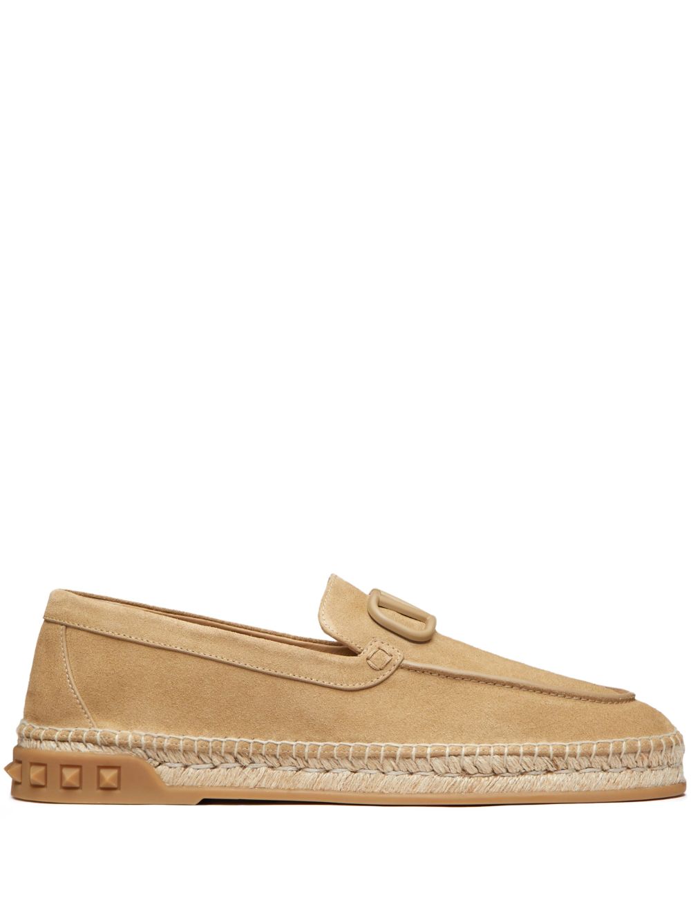 Valentino Garavani Vlogo Signature 草编鞋 - 中性色