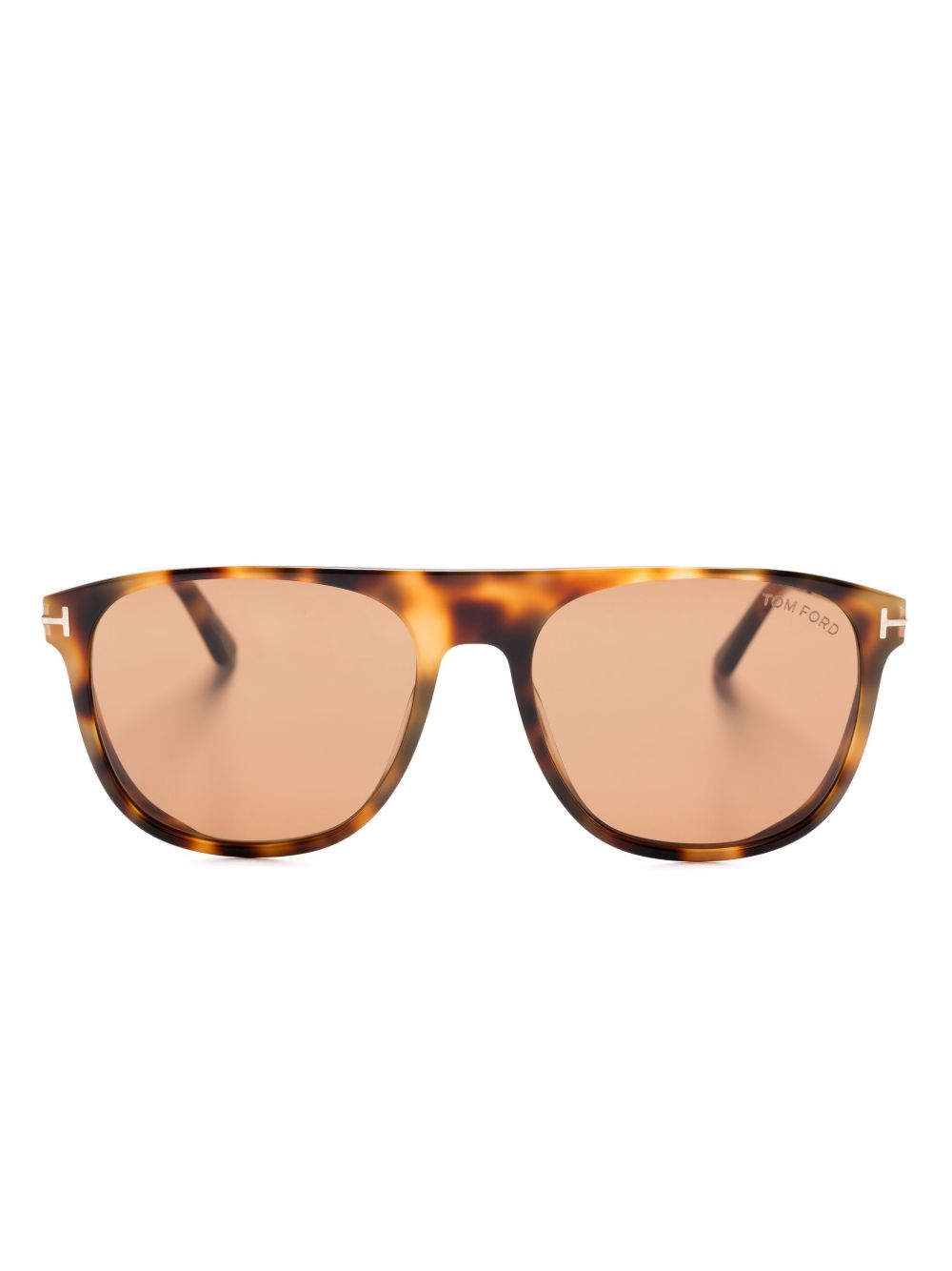 TOM FORD Eyewear Lionel Wayfarer 镜框太阳眼镜 - 褐色