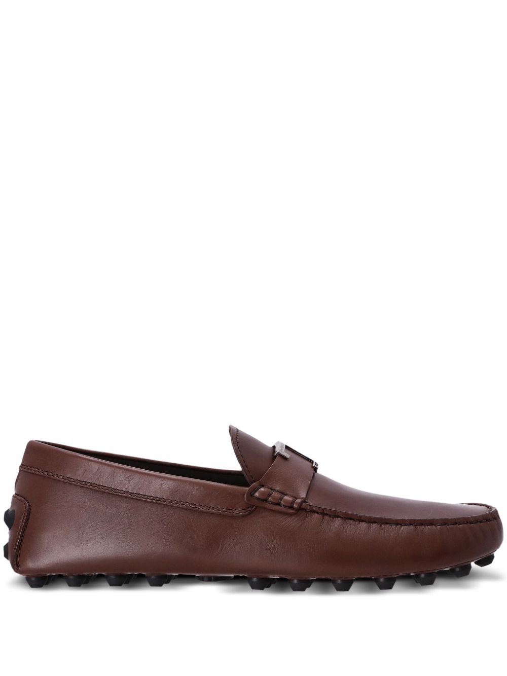 Tod's Gommino 皮质乐福鞋 - 褐色