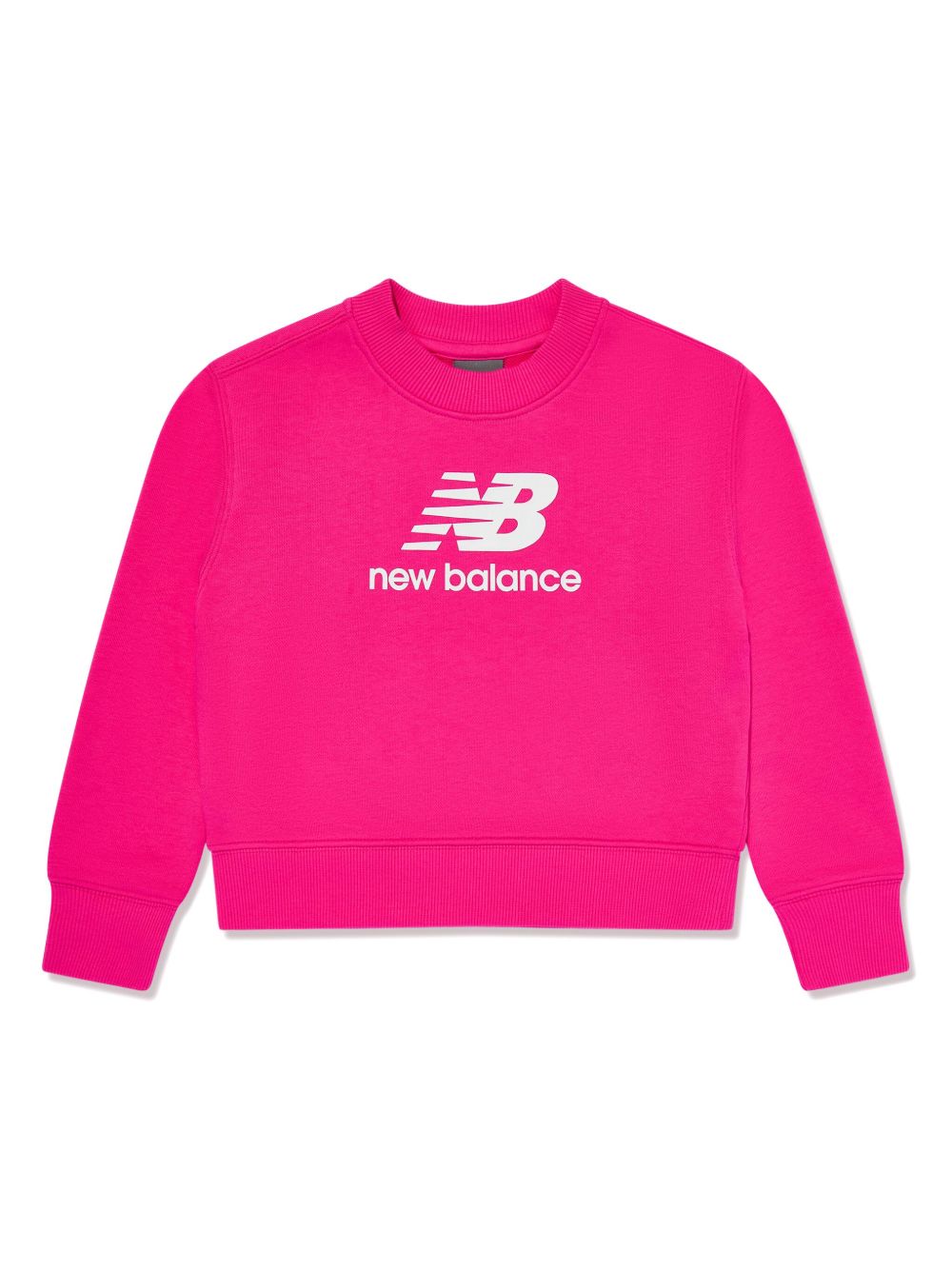 New Balance Kids logo-print sweatshirt - 粉色