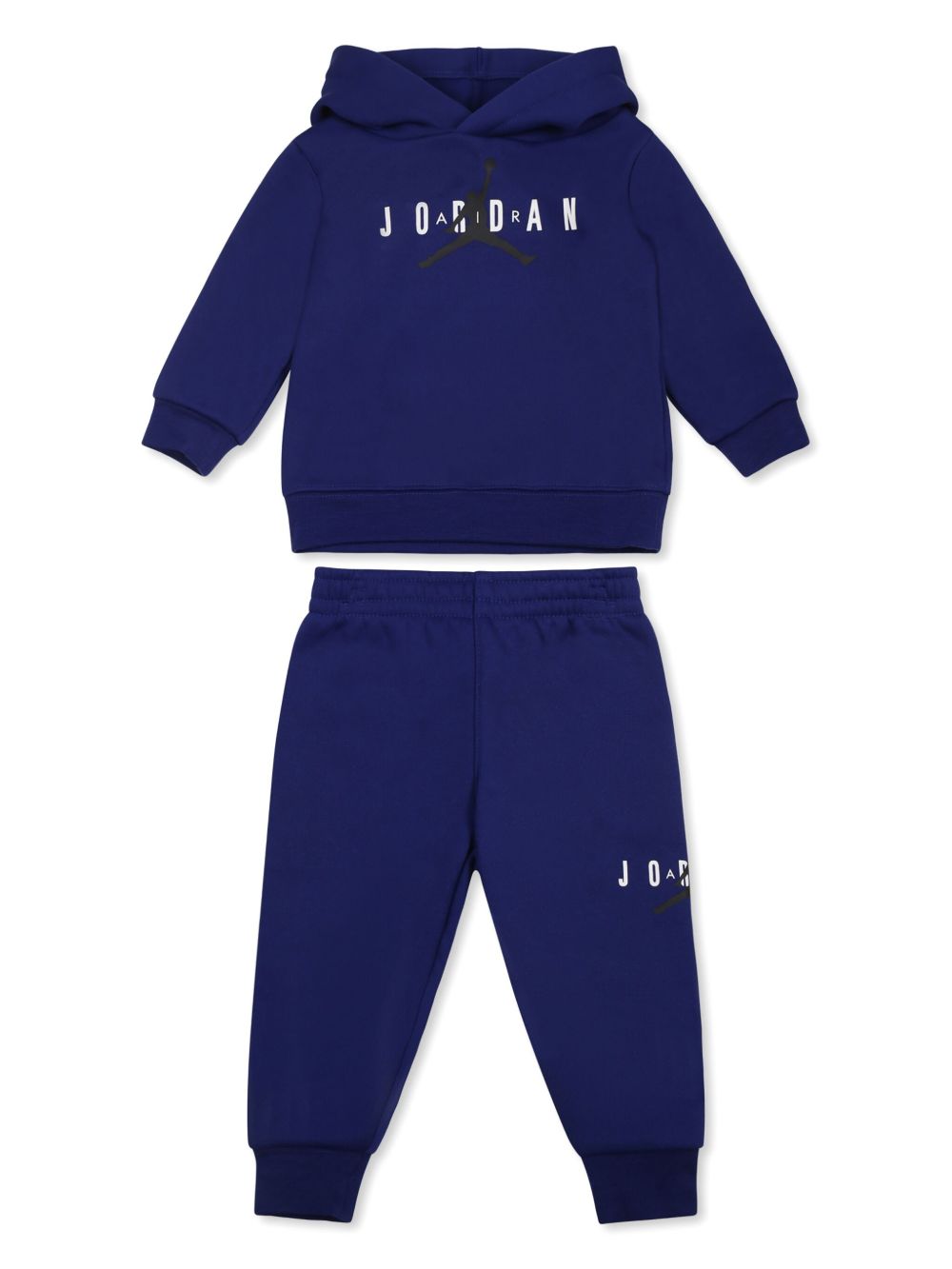 Jordan Kids printed tracksuit set - 蓝色