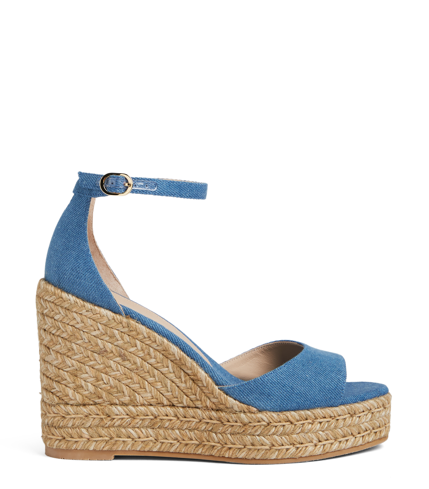 Stuart Weitzman Nudistcurve Espadrille Wedge - Woman Wedges Washed 38.5