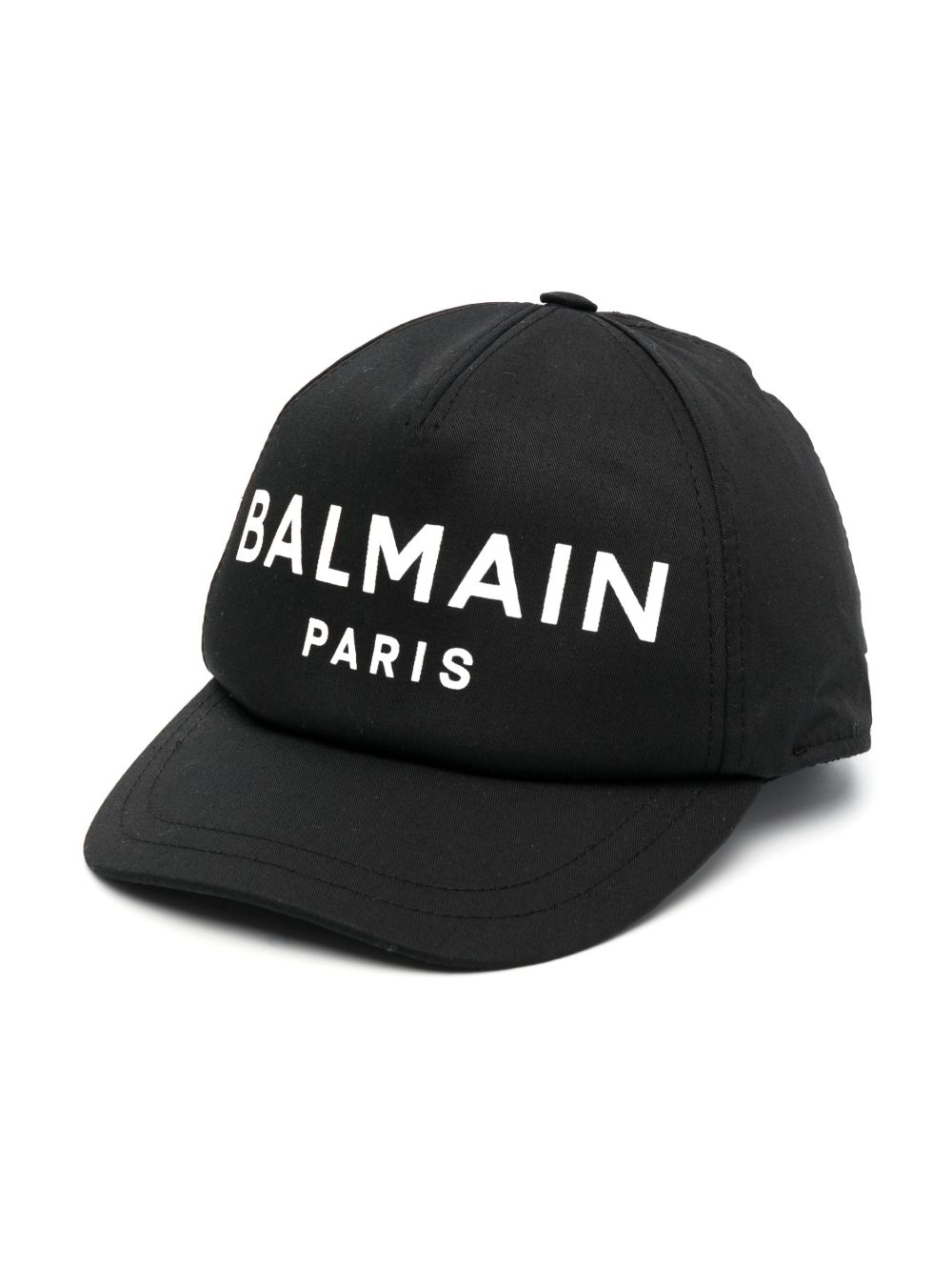 Balmain Kids logo印花棉棒球帽 - 黑色