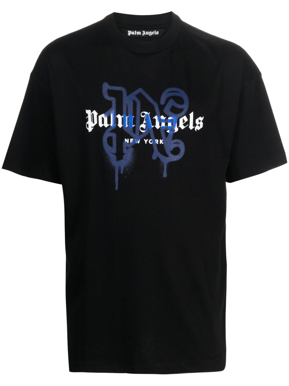 Palm Angels New York 经典logo印花T恤 - 黑色
