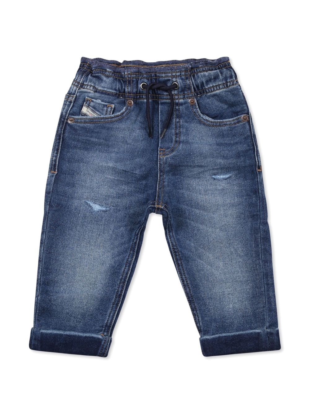 Diesel Kids 仿旧牛仔裤 - 蓝色