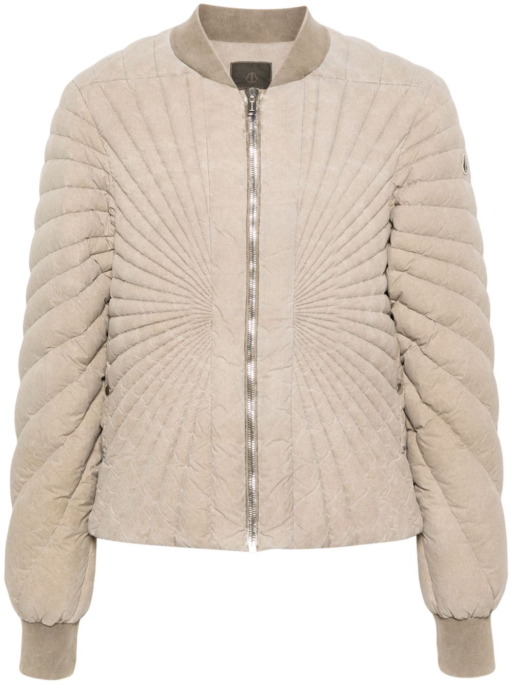Moncler x Rick Owens Radiance Flight 绗缝飞行员夹克 - 中性色