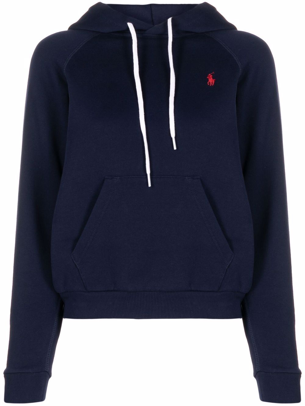 Polo Ralph Lauren logo刺绣连帽衫 - 蓝色