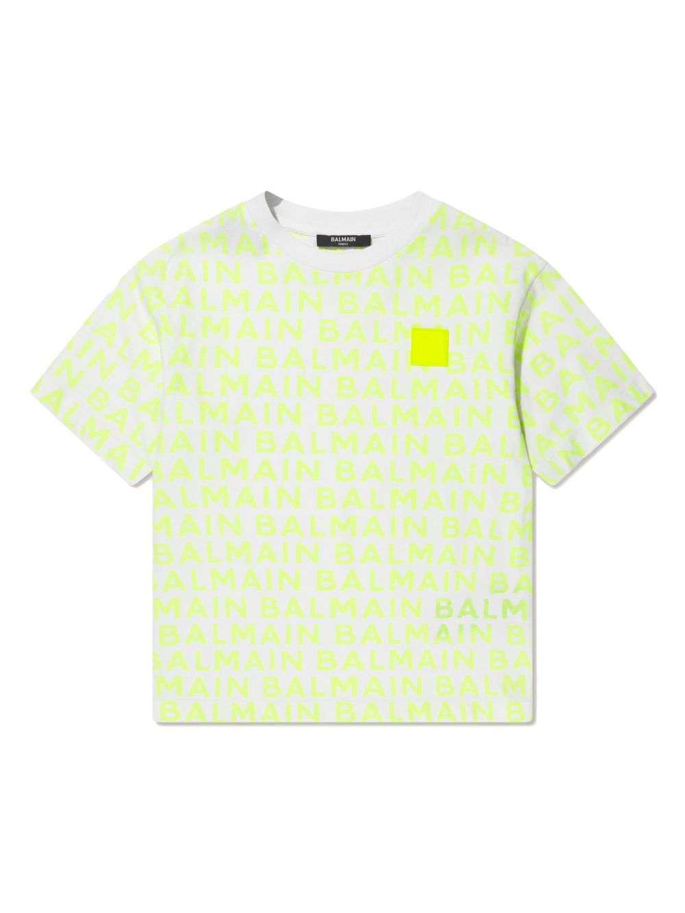 Balmain Kids logo印花棉T恤 - 白色