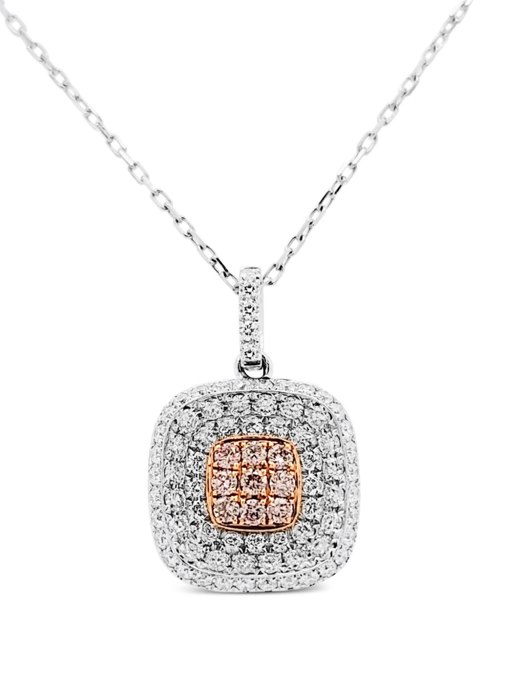 HYT Jewelry 18K白金钻石项链 - 白色