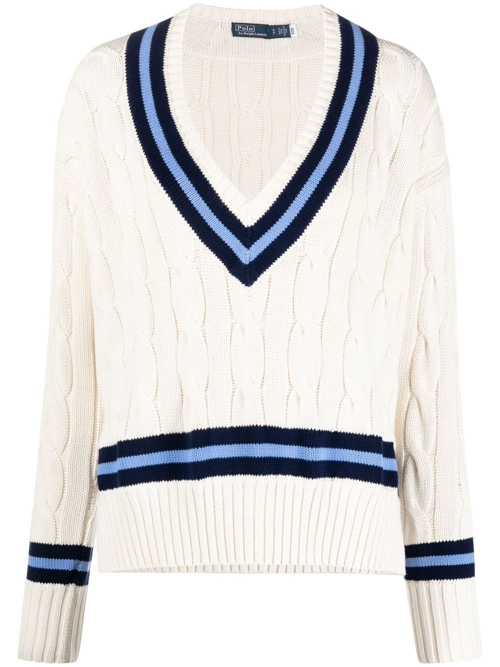 Polo Ralph Lauren 粗绞花针织板球卫衣 - 中性色