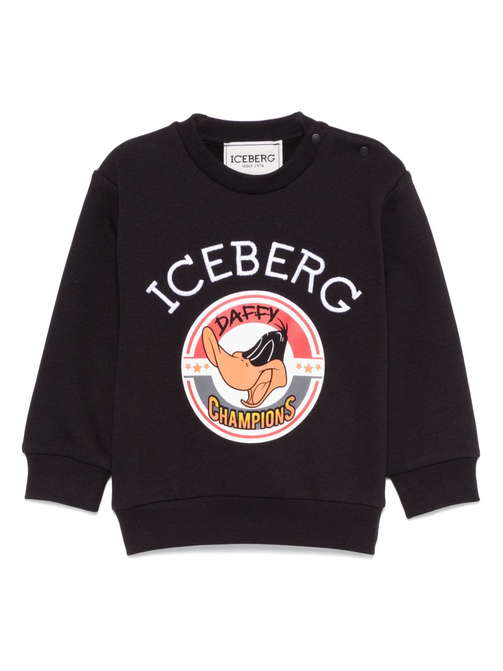 Iceberg Kids 卡通印花卫衣 - 黑色