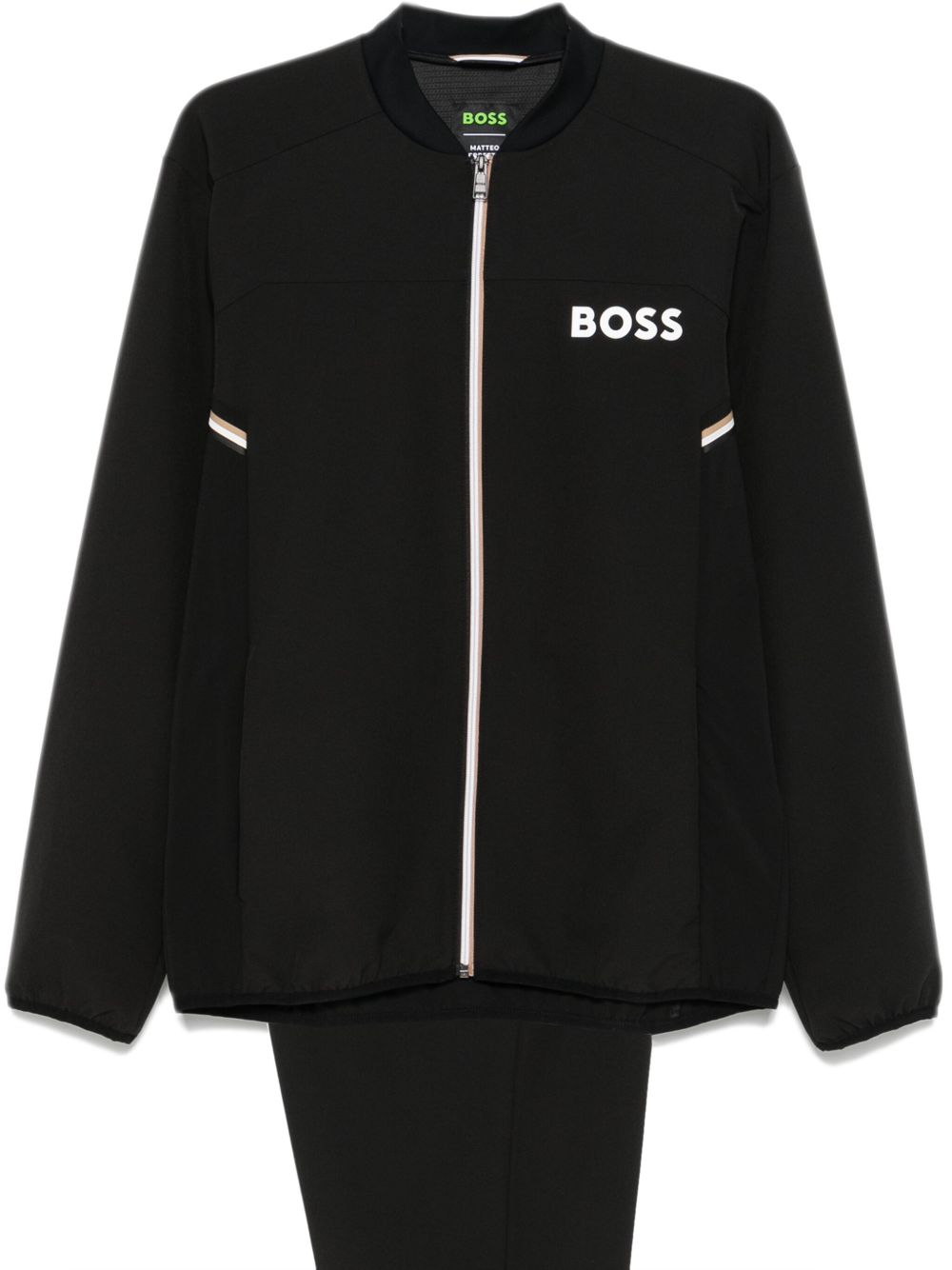 BOSS 弹力针织运动套装 - 黑色