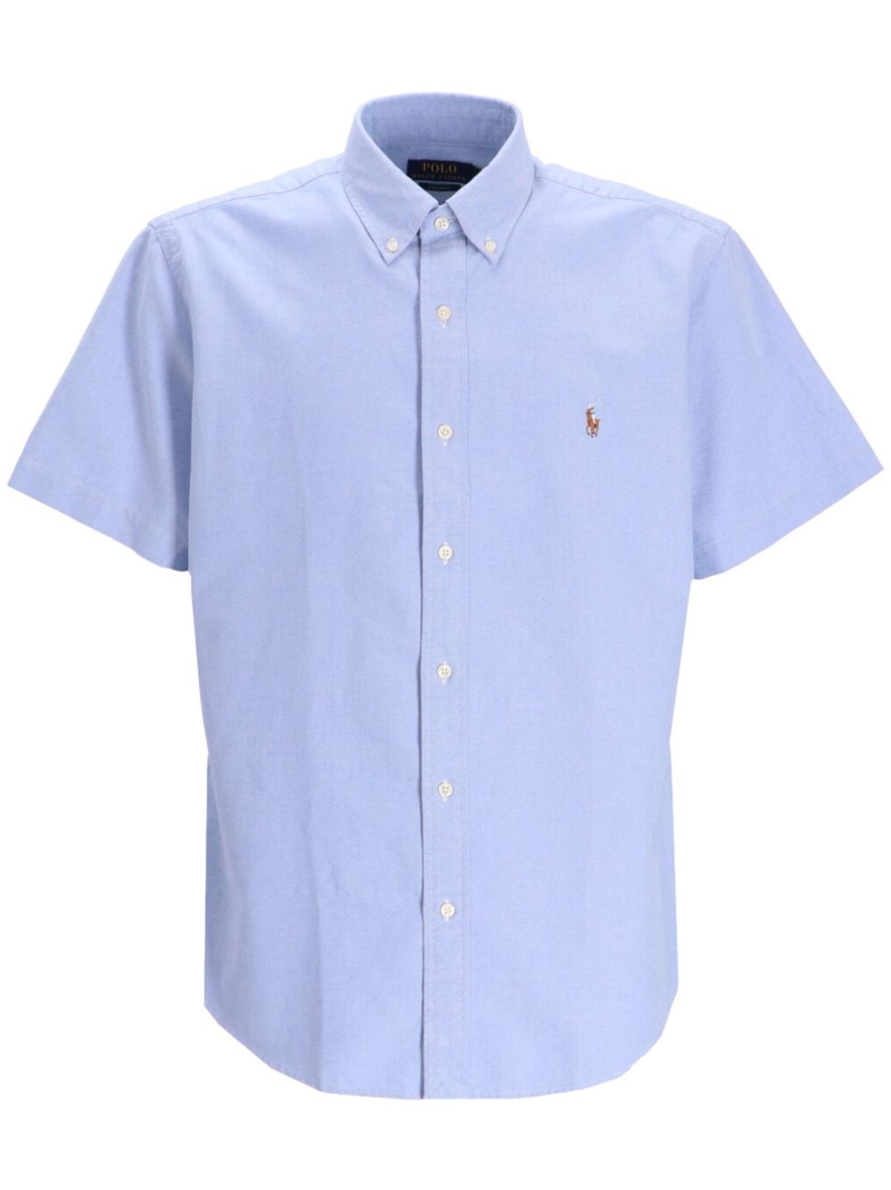 Polo Ralph Lauren Pony 图案短袖衬衫 - 蓝色