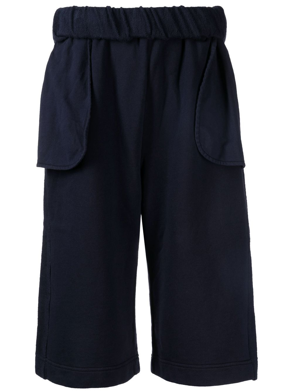 Dion Lee 棉及膝短裤 - 蓝色