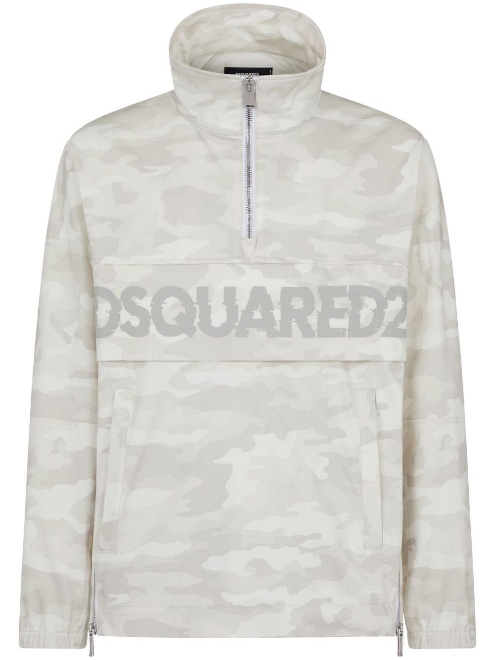 DSQUARED2 迷彩印花运动夹克 - 灰色
