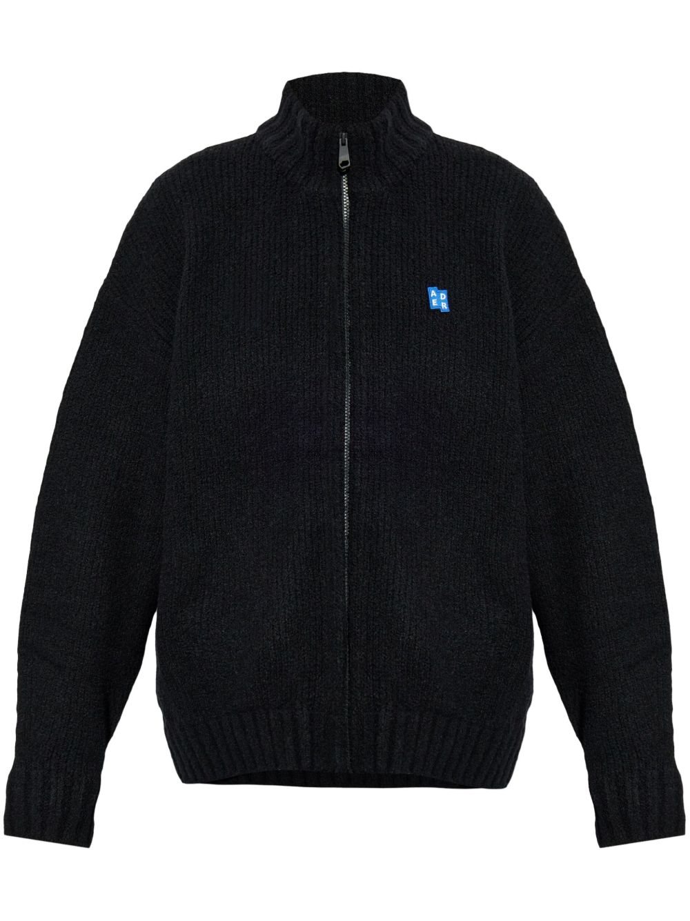 Ader Error logo贴花开衫 - 黑色