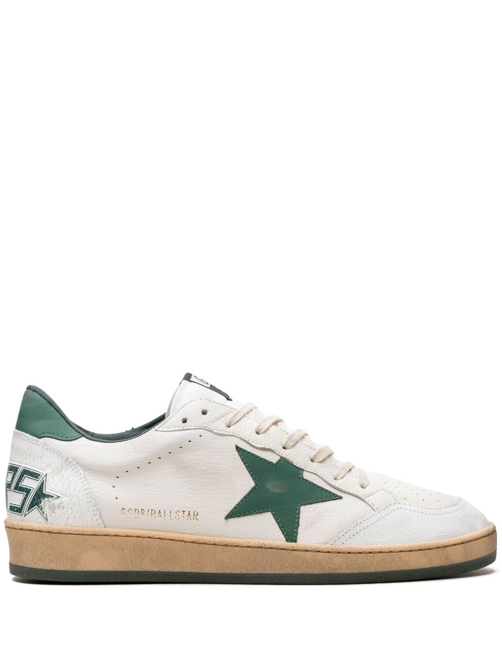 Golden Goose Ballstar White/Green 运动鞋 - 白色