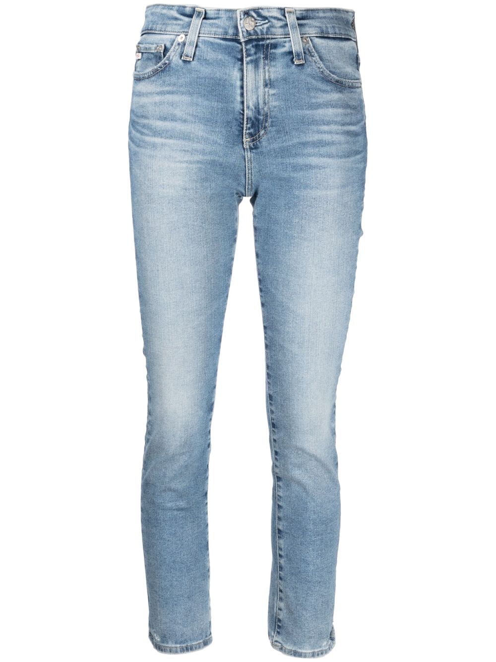 AG Jeans The Mari 中腰紧身牛仔裤 - 蓝色