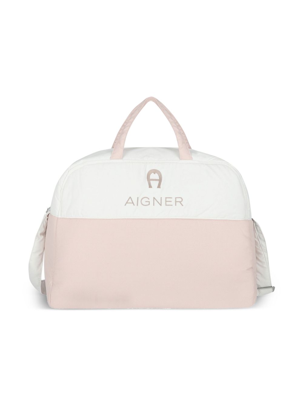 Aigner Kids logo刺绣母婴包 - 粉色