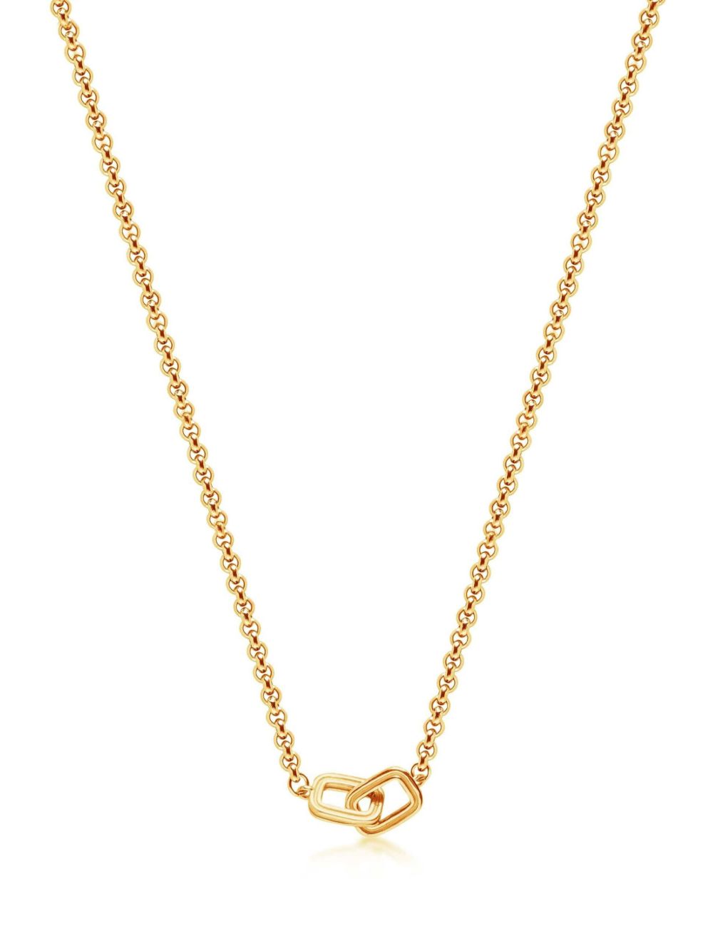 Nialaya Jewelry 交错设计镀金项链 - 金色