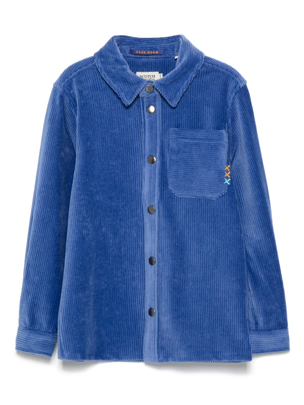 Scotch & Soda 针织灯芯绒衬衫 - 蓝色