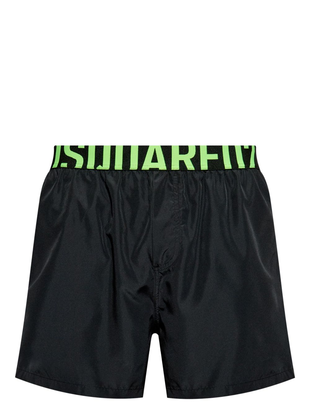 DSQUARED2 logo裤腰泳裤 - 黑色