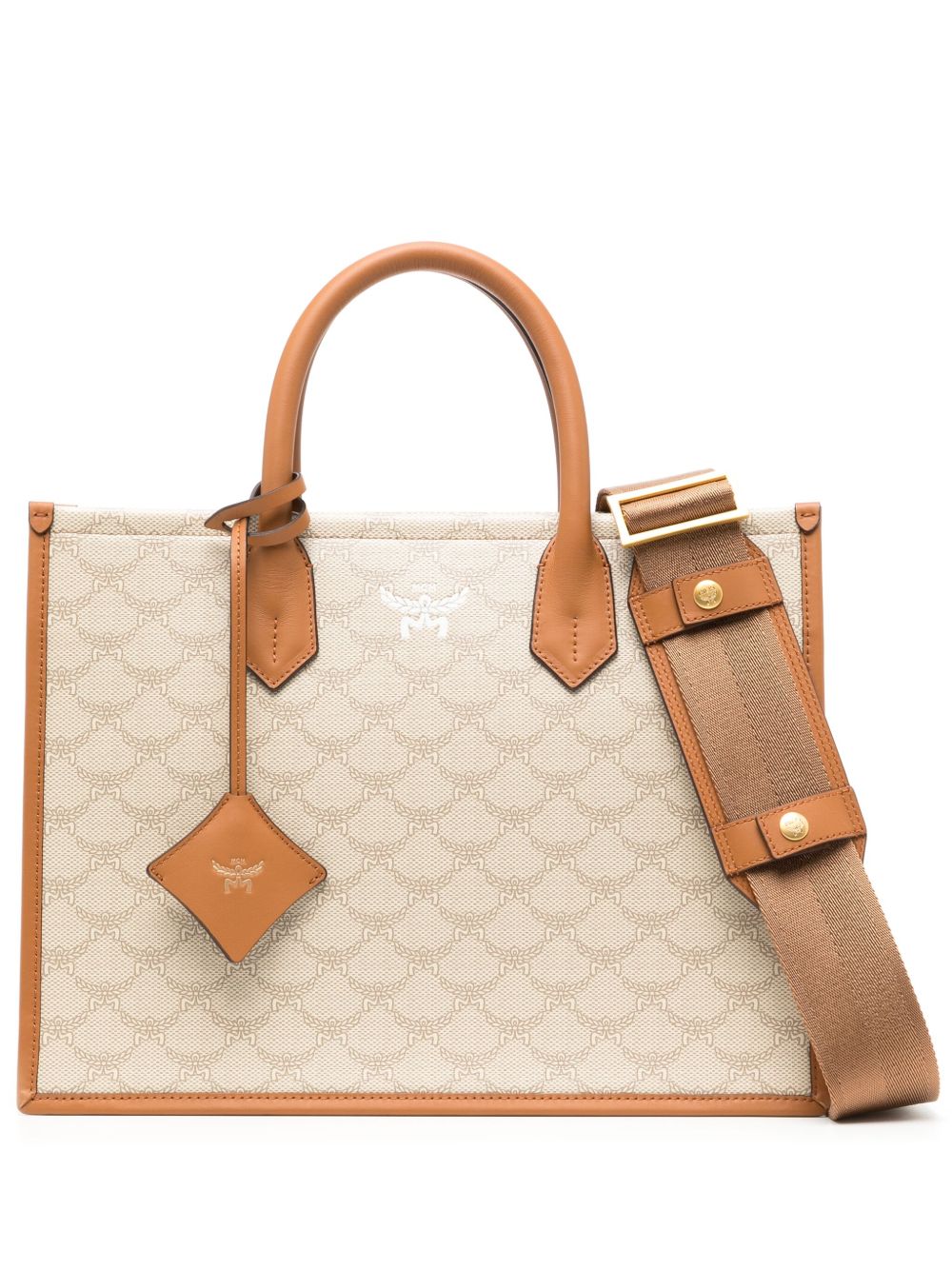 MCM Himmel Lauretos 中号手提包 - 褐色