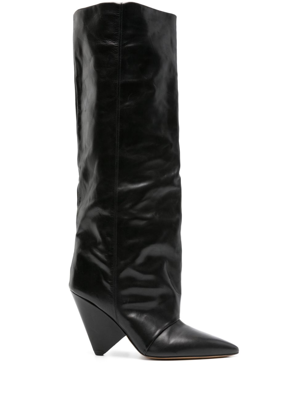 ISABEL MARANT Lyena 及膝皮靴 - 黑色