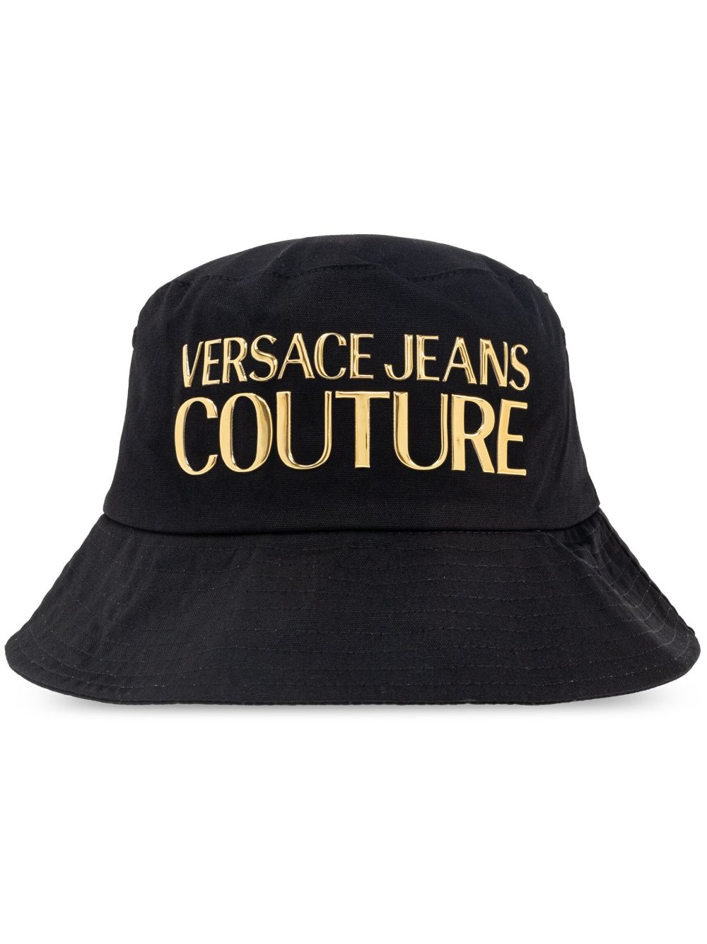 Versace Jeans Couture logo渔夫帽 - 黑色