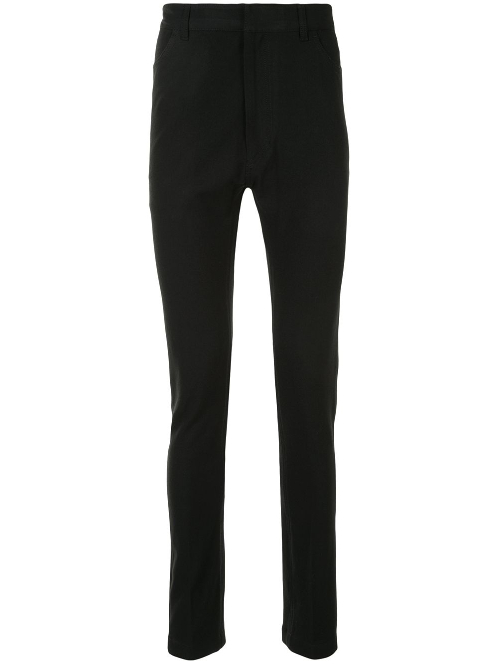 Ann Demeulemeester 高腰紧身长裤 - 黑色