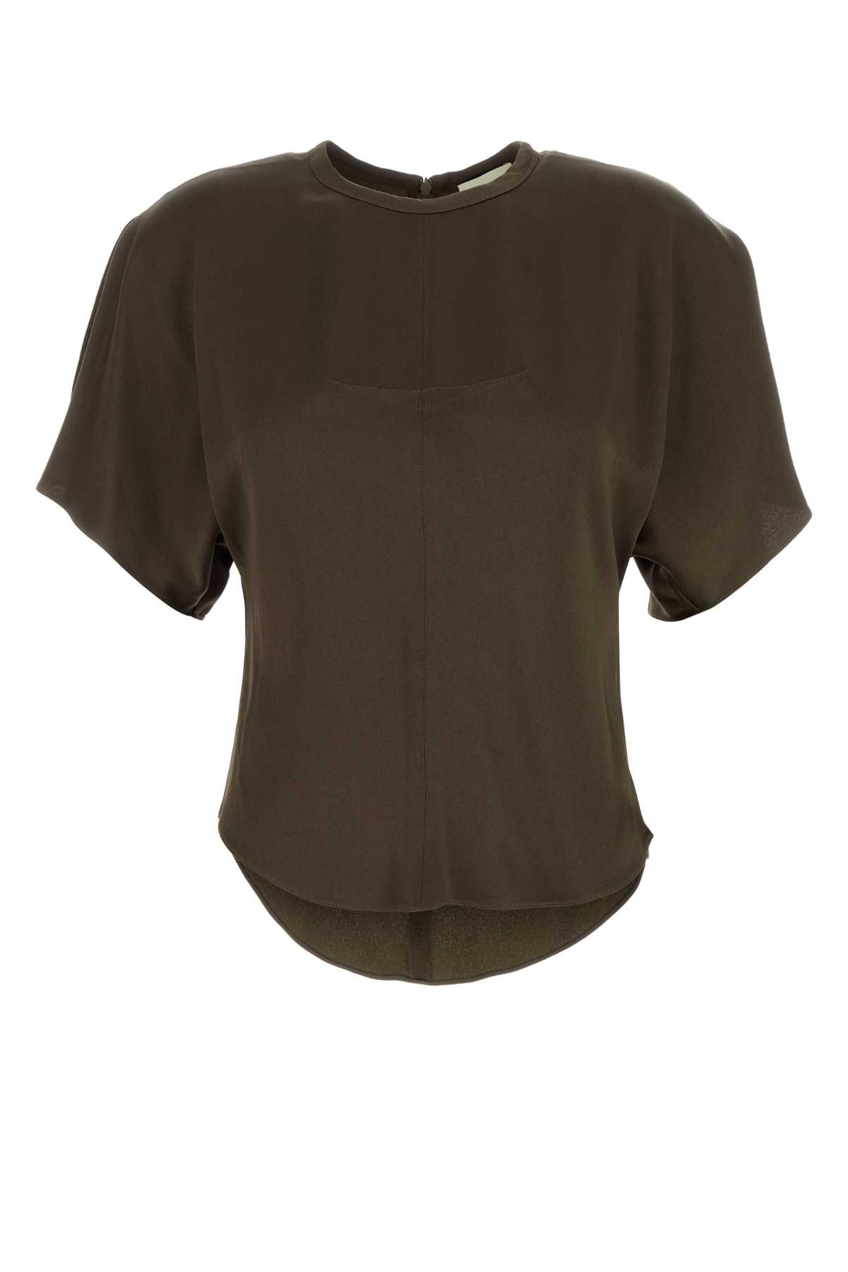 Isabel Marant Brown Satin Karlita Top