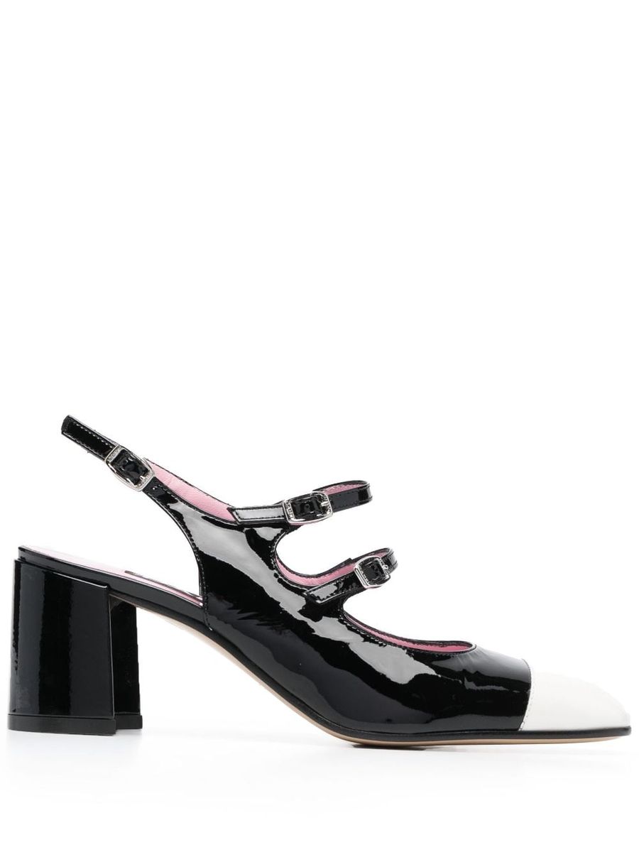 Carel Paris Papaya Patent Leather Slingback Pumps