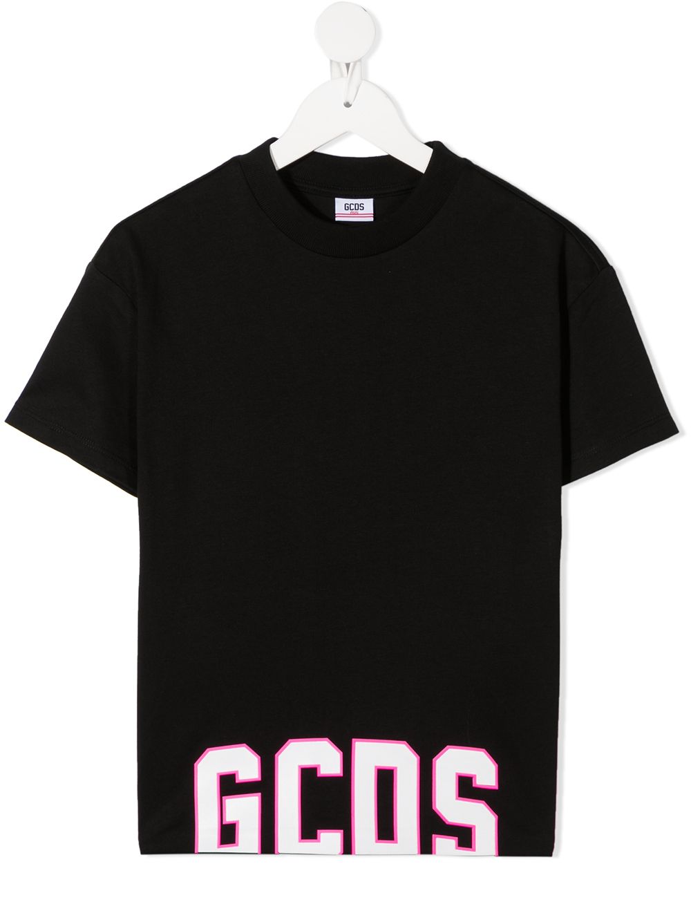 Gcds Kids logo印花T恤 - 黑色