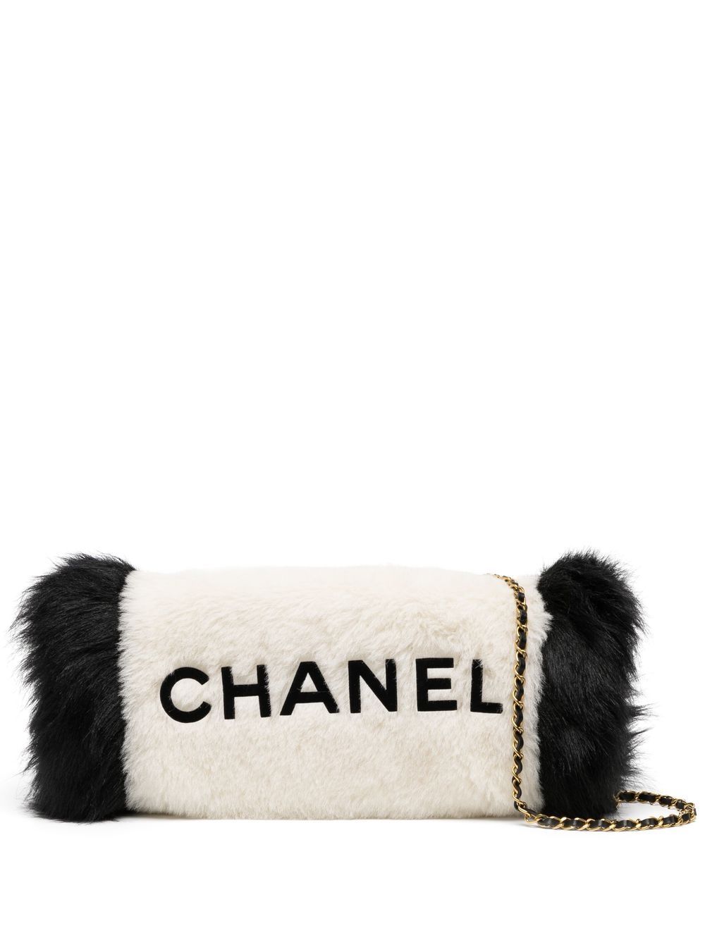 CHANEL Pre-Owned Jumbo 袖套造型单肩包（1990-2000年代典藏款） - 黑色