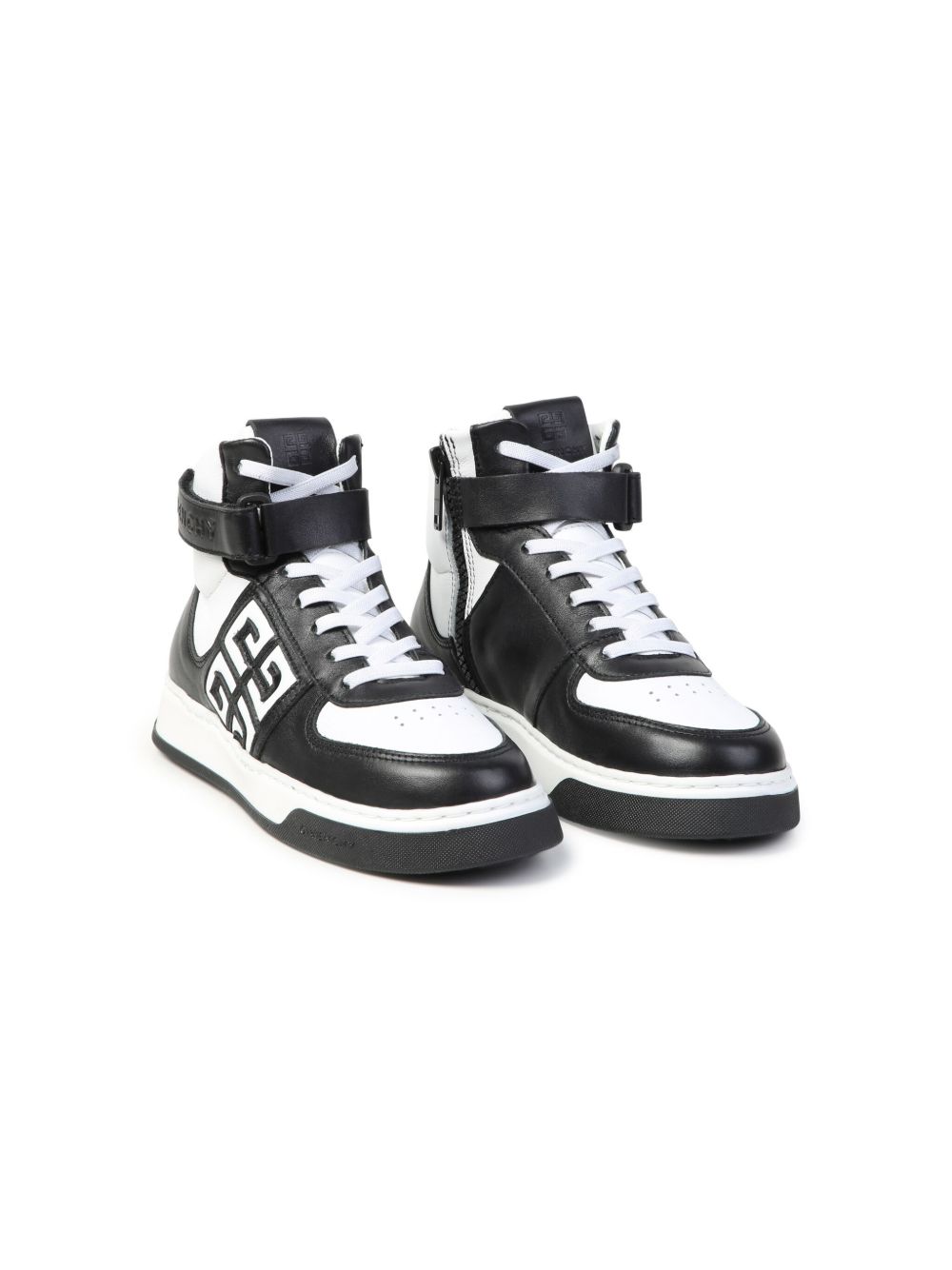 Givenchy Kids 4G 高帮运动鞋 - 黑色