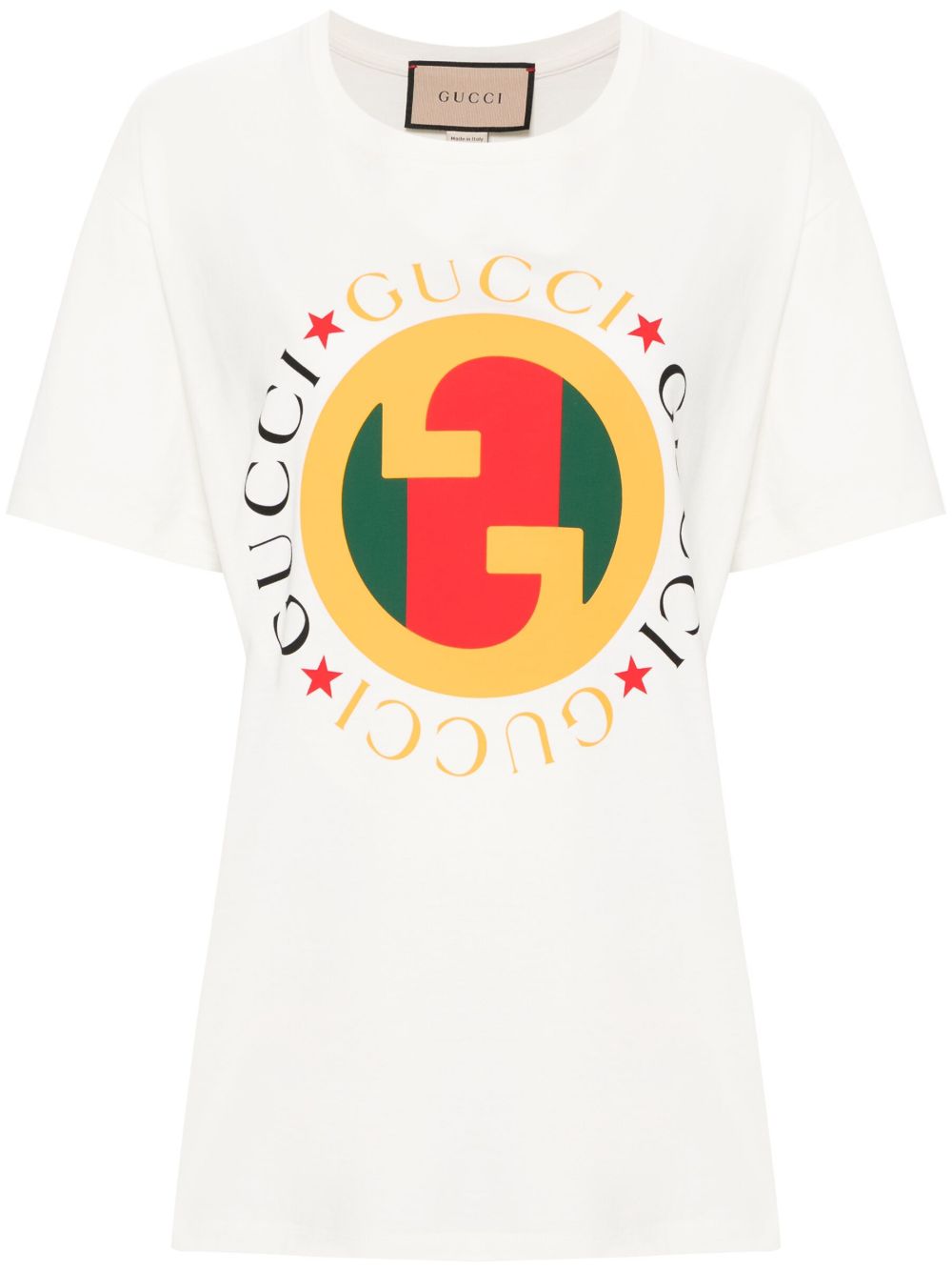Gucci Interlocking G 棉T恤 - 白色
