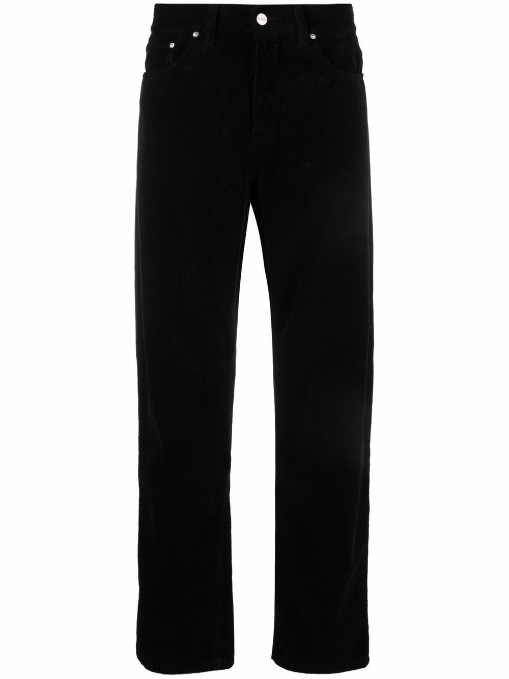 Carhartt WIP 灯芯绒直筒裤 - 黑色
