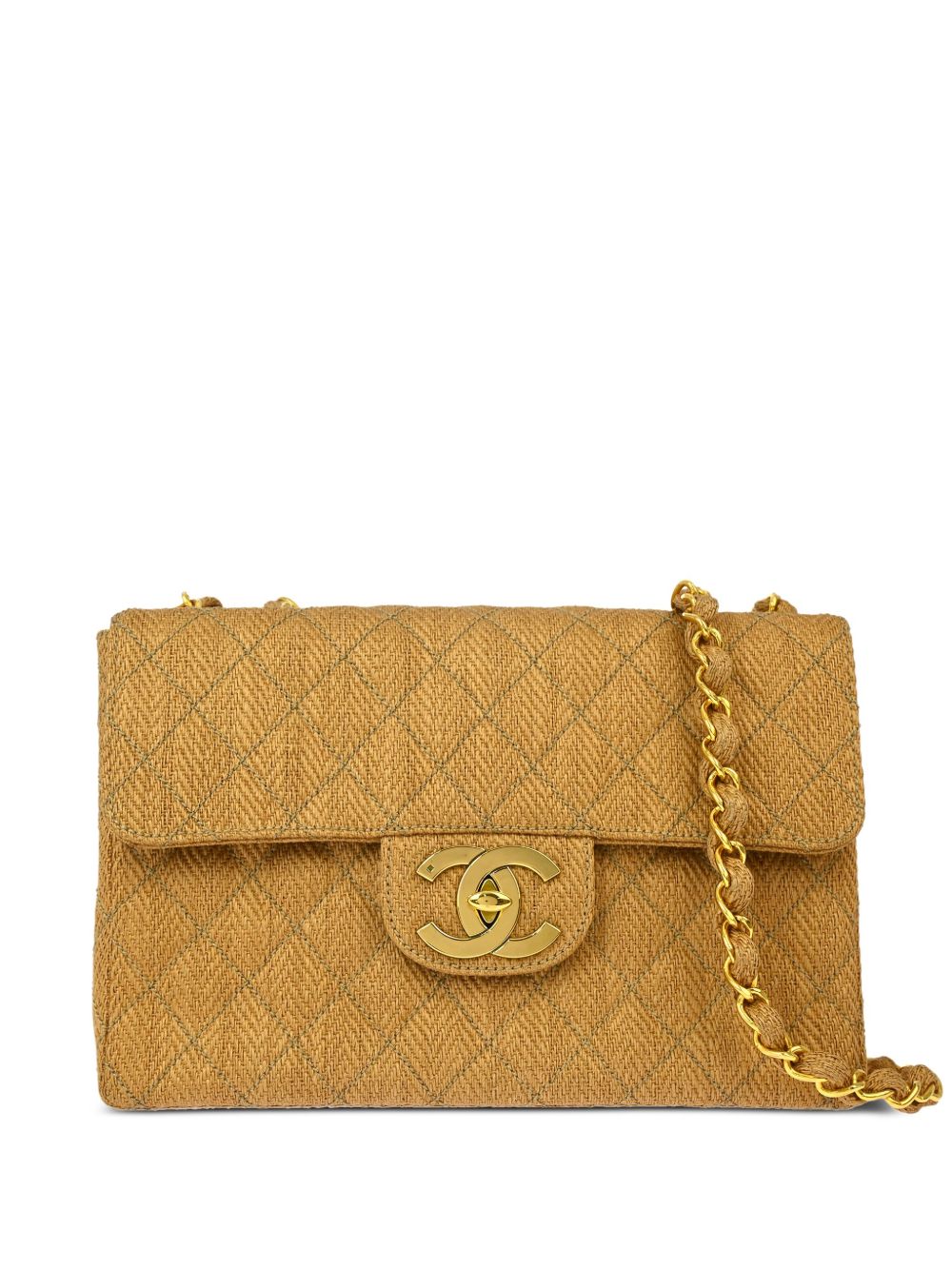 CHANEL Pre-Owned Jumbo Classic Flap 单肩包（1995年典藏款） - 中性色