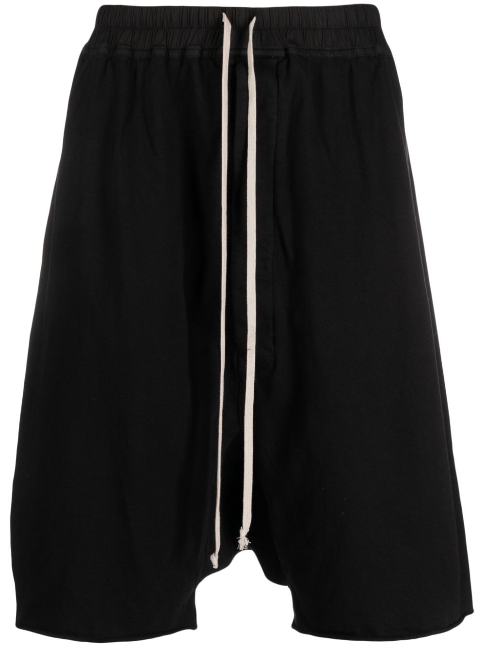 Rick Owens DRKSHDW 棉低垮运动短裤 - 黑色